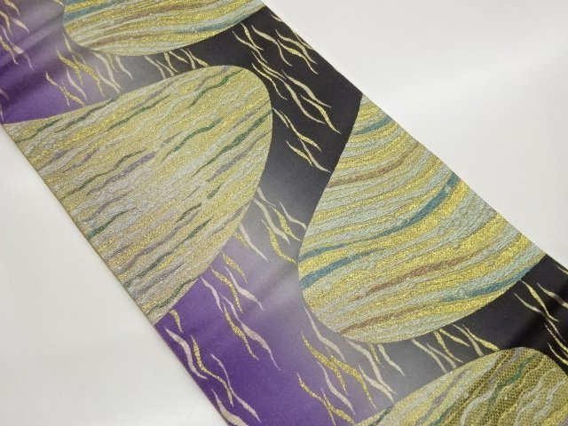 JAPANESE KIMONO / FUKURO OBI / WOVEN WAVE 